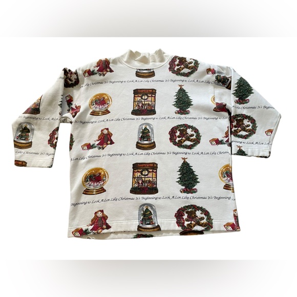 Cambridge Dry Goods Vintage 90s Holiday Christmas Seasonal Santa Sweatshirt - Picture 2 of 7